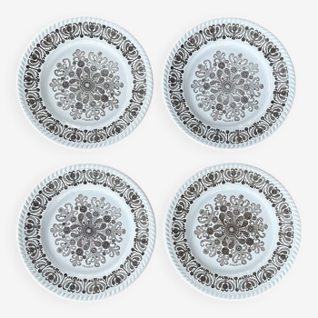 Set of 4 flat plates
