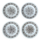 Set of 4 flat plates