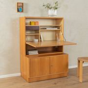 1960s two-piece secretary desk
