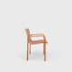 Pair of beech and cane armchairs - Olivo Pietro, Italy - 1990