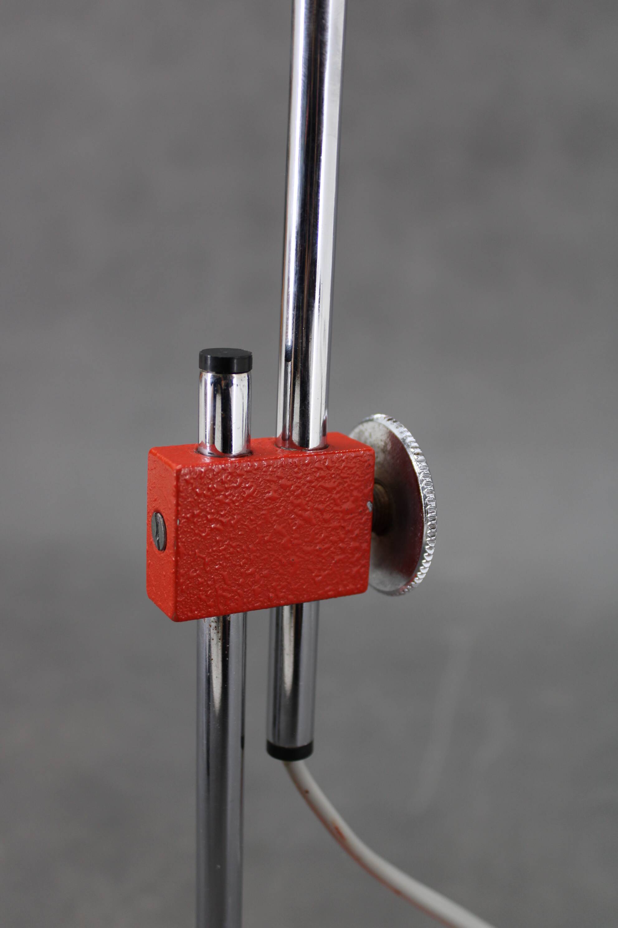 1960s Josef Hurka Red Desk Lamp for Napako , Czechoslovakia