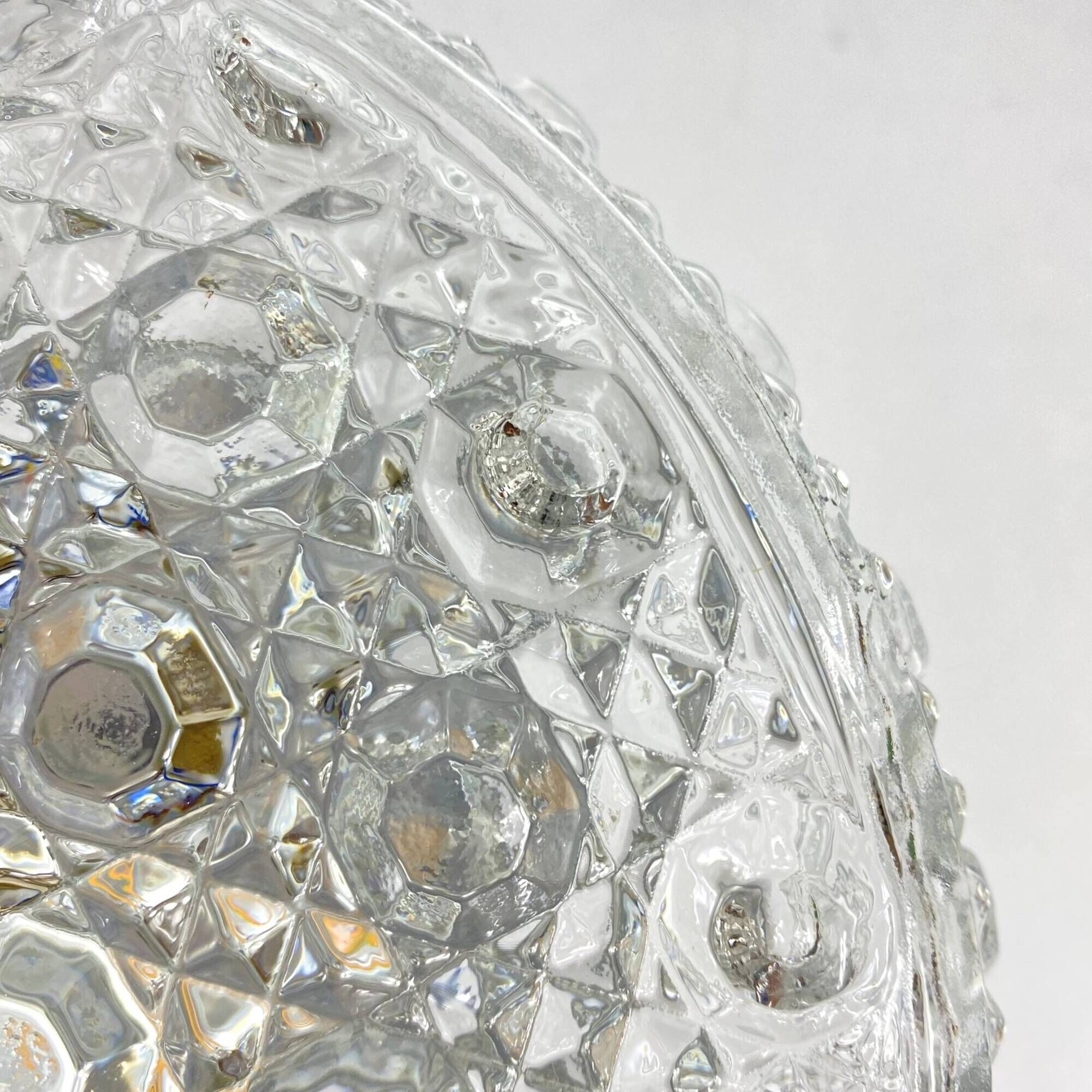 Minimalist round glass ceiling light wall light 1970 1980 seventies eighties LAMP-7256