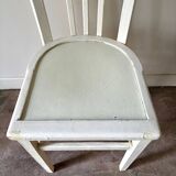 White wooden bistro chair
