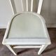Chaise bistrot en bois blanc