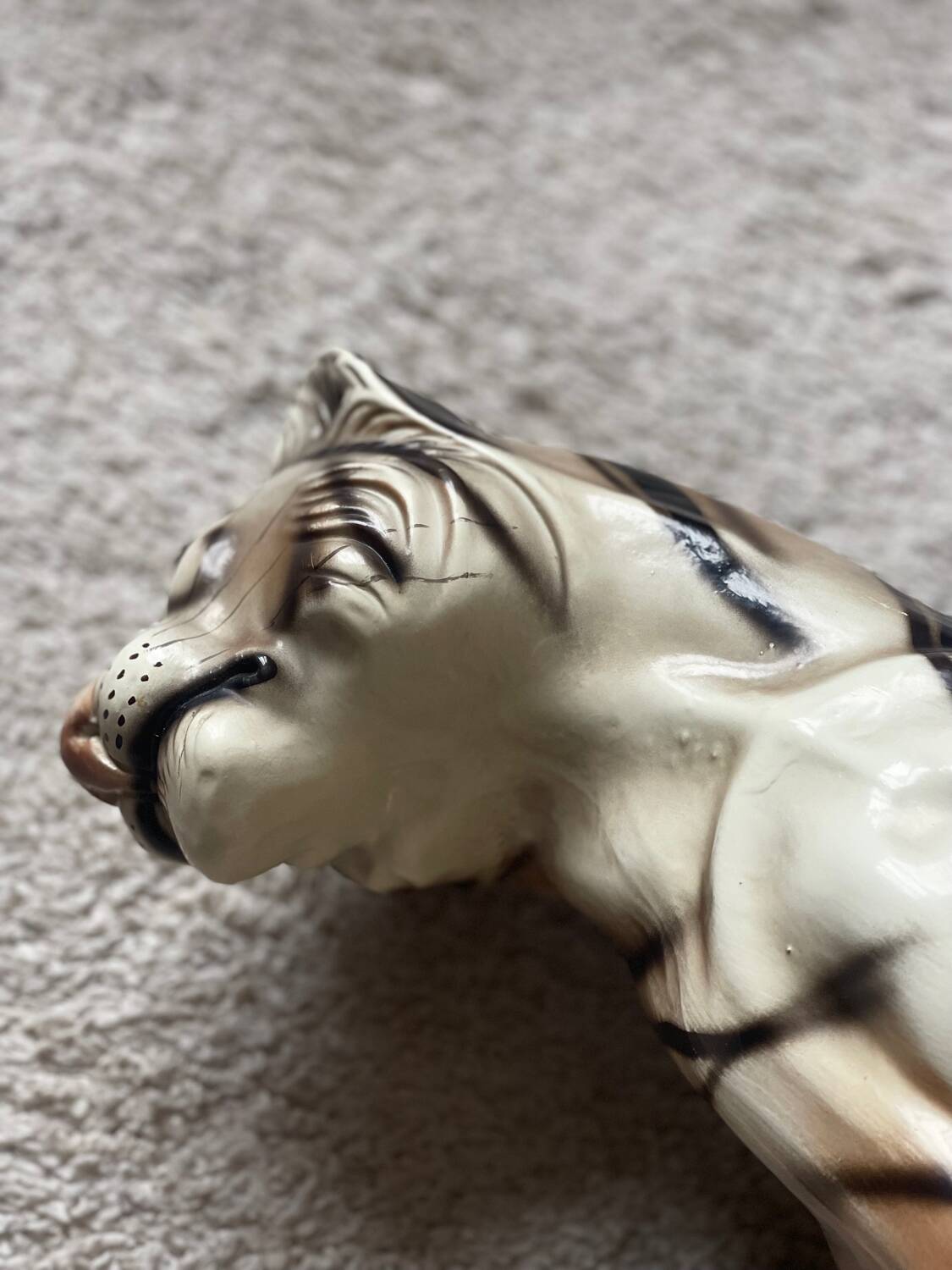 Enamelled ceramic tiger 1970