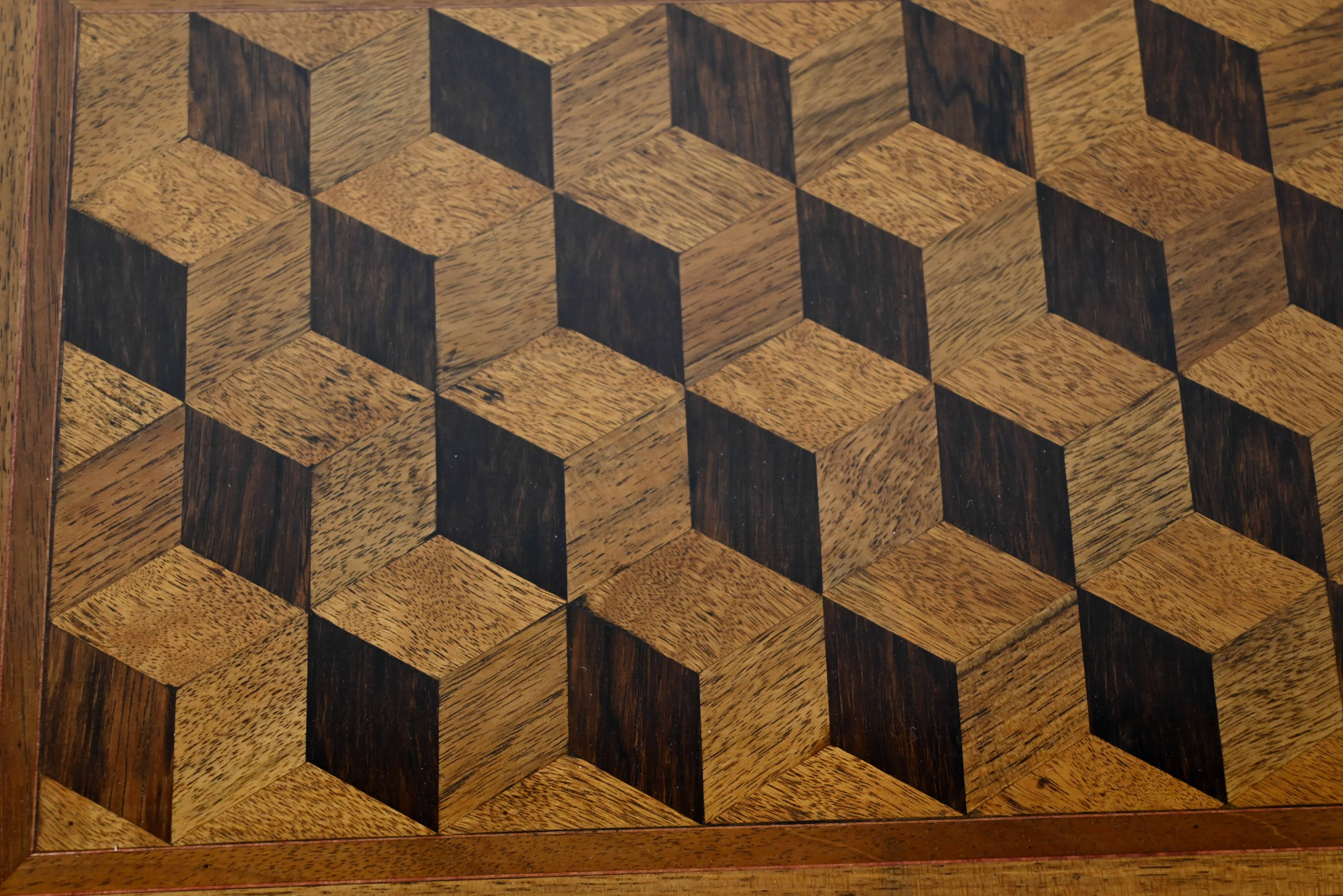 Walnut and Rosewood Marquetry Service Table – 1940