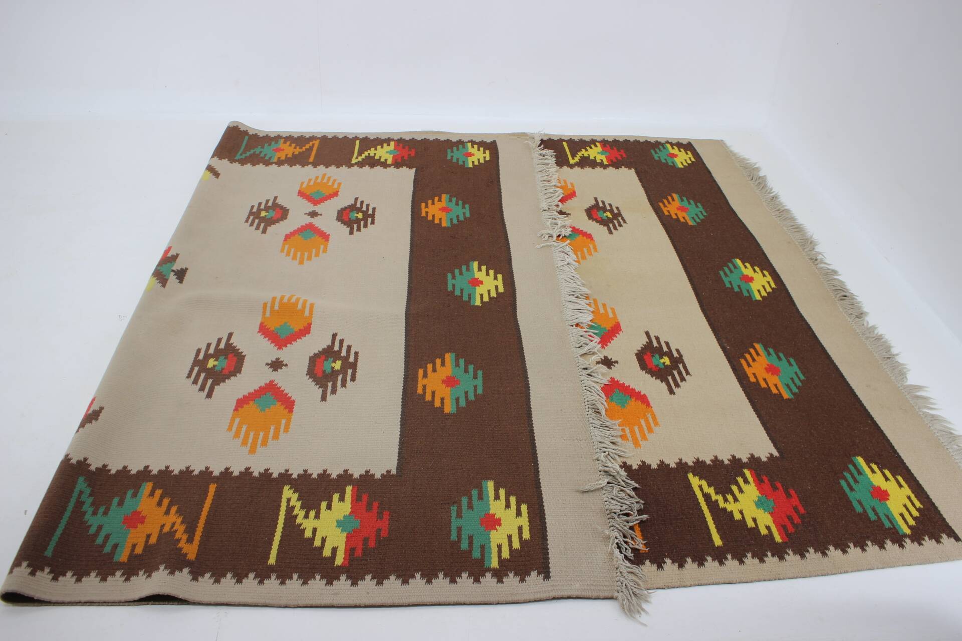 1960s Large Midcentury Wool Kilim Rug