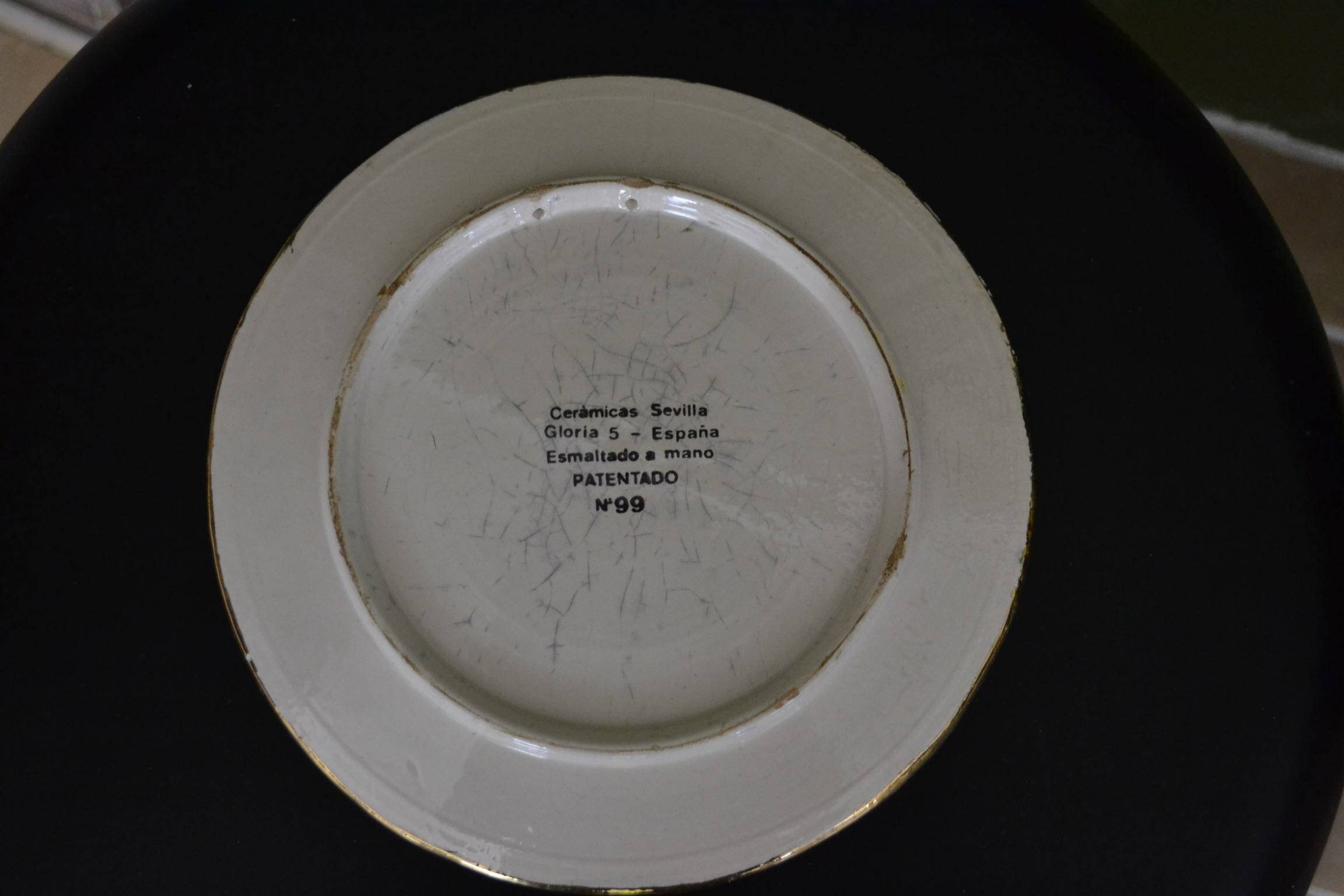 numbered plate from Seville