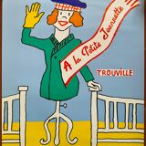 Original poster "A la petite Jeannette" Trouville, Raymond Savignac 46x61cm 1990