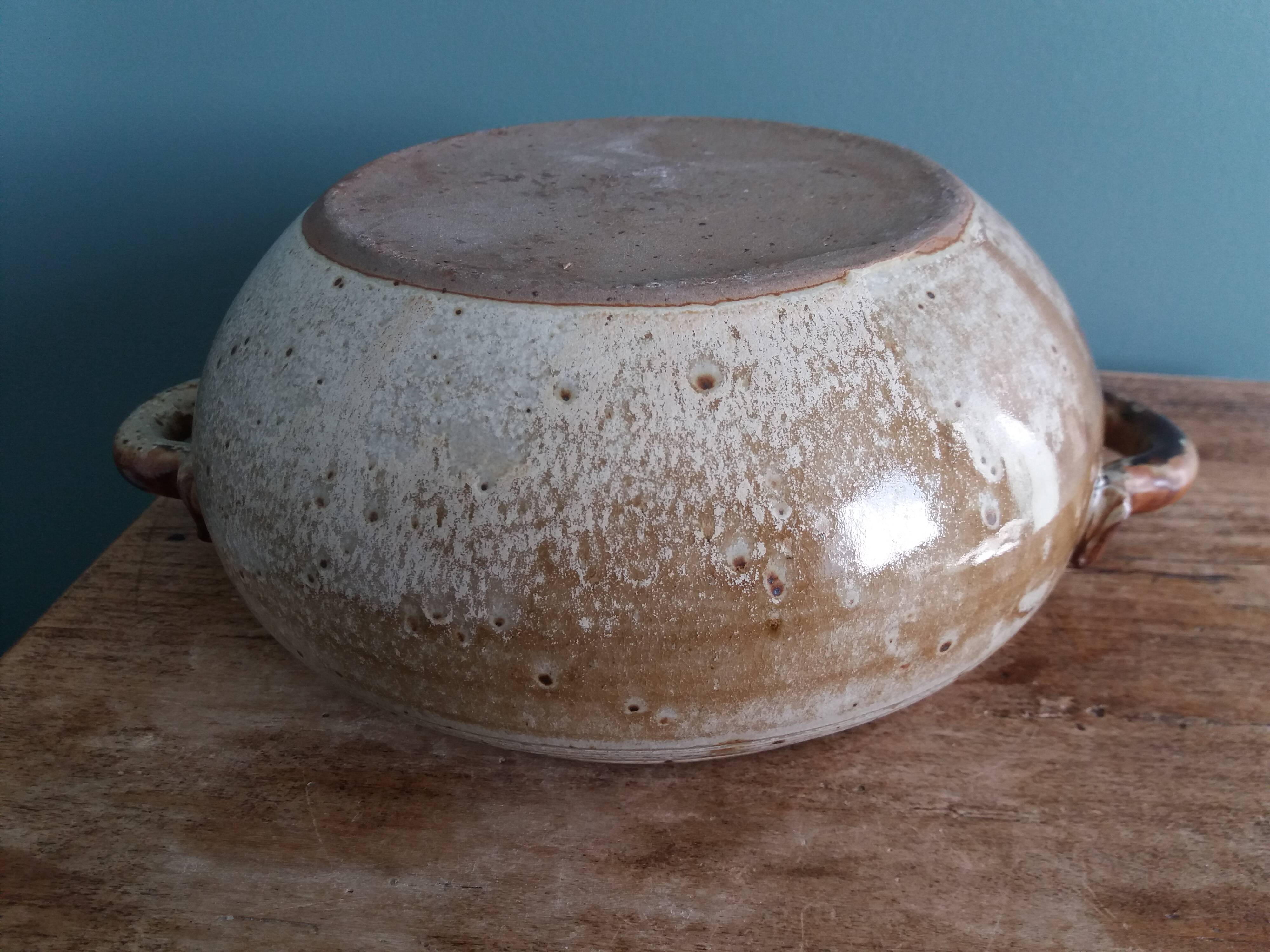 Stoneware vegetable tureen from Puisaye, Jean-Pierre Prud’homme