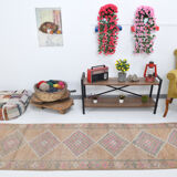 3x12 vintage oriental runner rug, 86x351cm