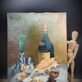 Seafood painting on canvas