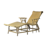 1960s rattan lounger