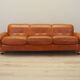 Red leather sofa, Italian design, 1970s, production: Italy