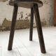 Handcrafted oak bean-shaped stool