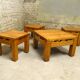 pine living room set, 1980
