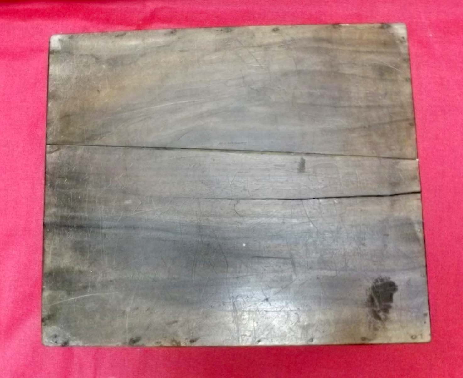 Old wooden cabinet with storage compartments