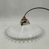 Opaline glass pendant light