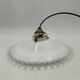 Opaline glass pendant light