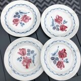 4 dessert plates digoin cannes