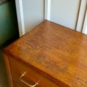 Vintage wooden chest of drawers with tapered legs - 1950s/60s