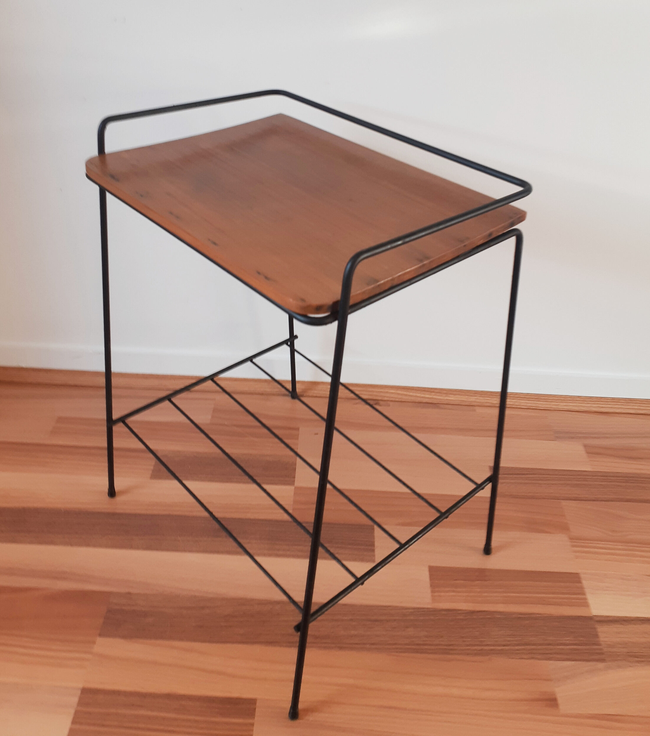 Vinyl door table, electrophone holder, magazine holder, 50s