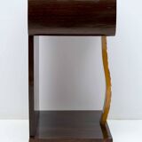 Pair of Art Deco Italian Walnut Briar and Maple Bedside Tables, 1920s