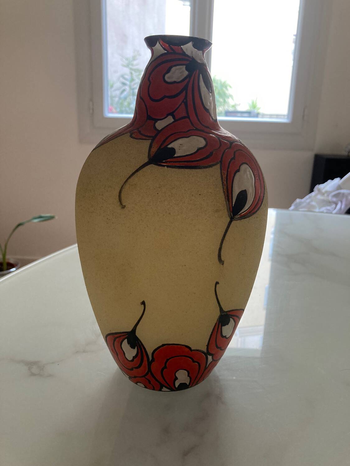 Art deco vase 1930 DE Leune signed