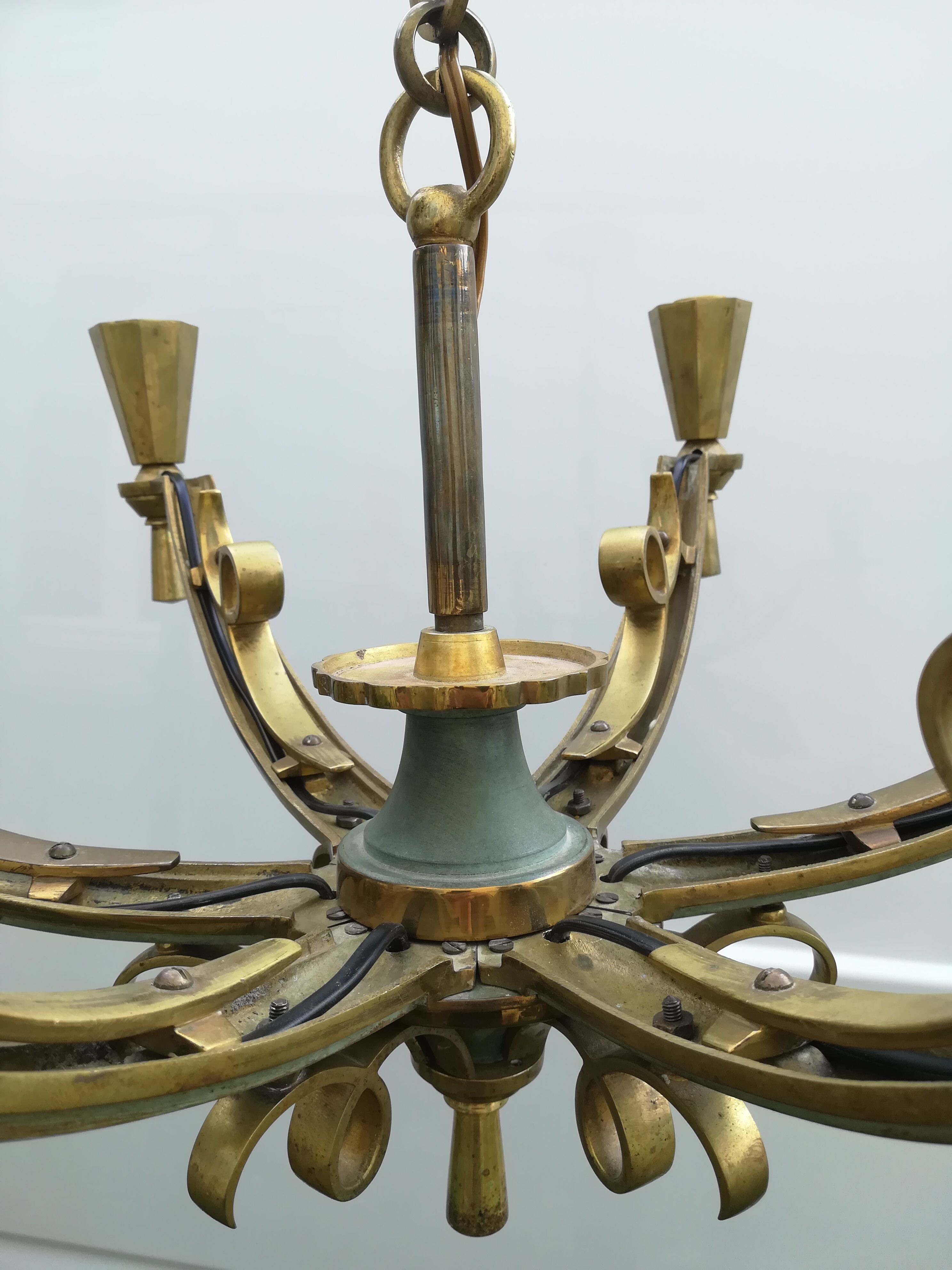 Bronze chandelier