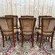 Suite de 6 chaises de style Louis XV en cannage
