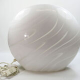 Italian art glass disc table lamp by Vetri Murano, 1970