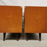 Pair of vintage bedside tables / sofa end tables from the 50s and 60s