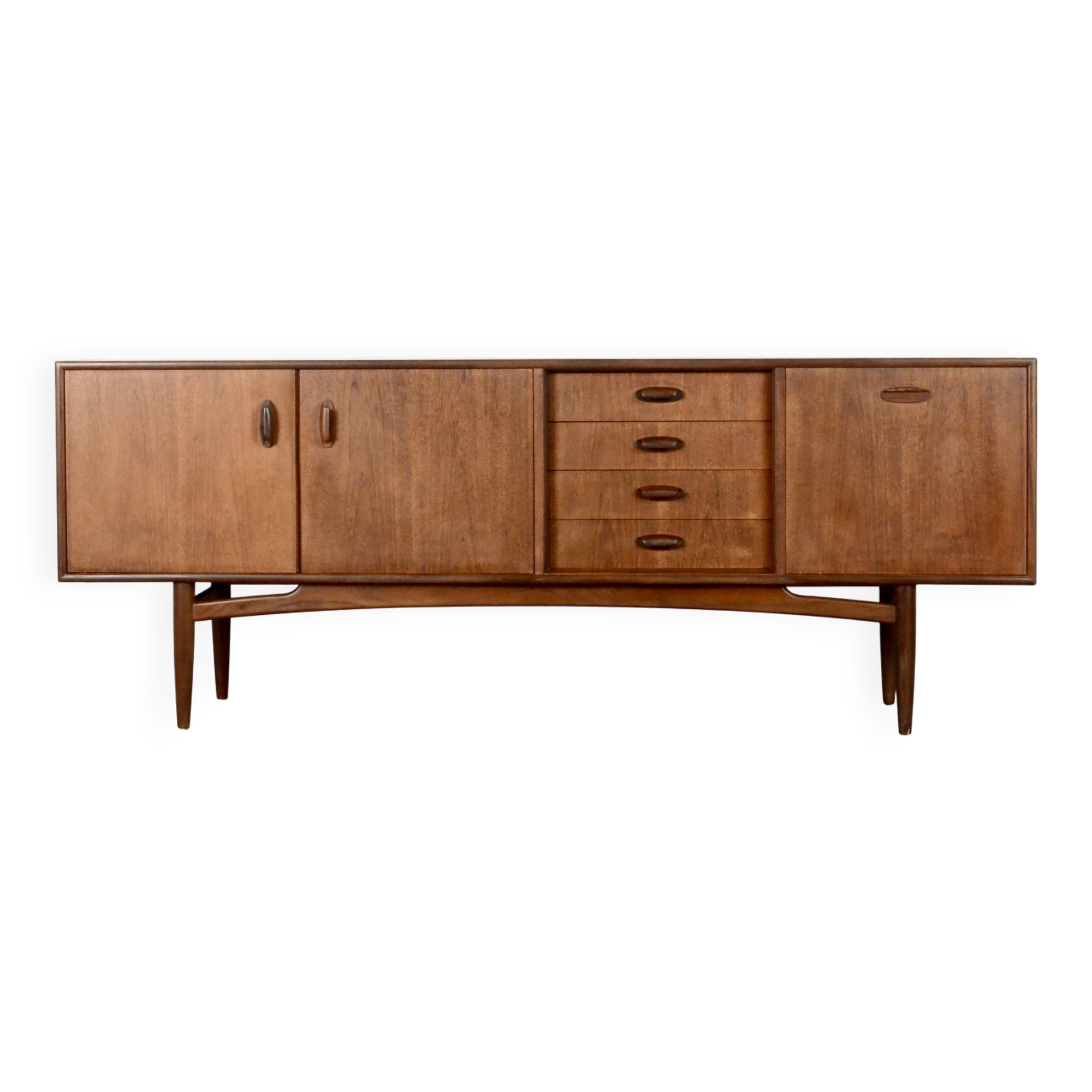Buffet vintage Mid-Century en Afromosia et teck