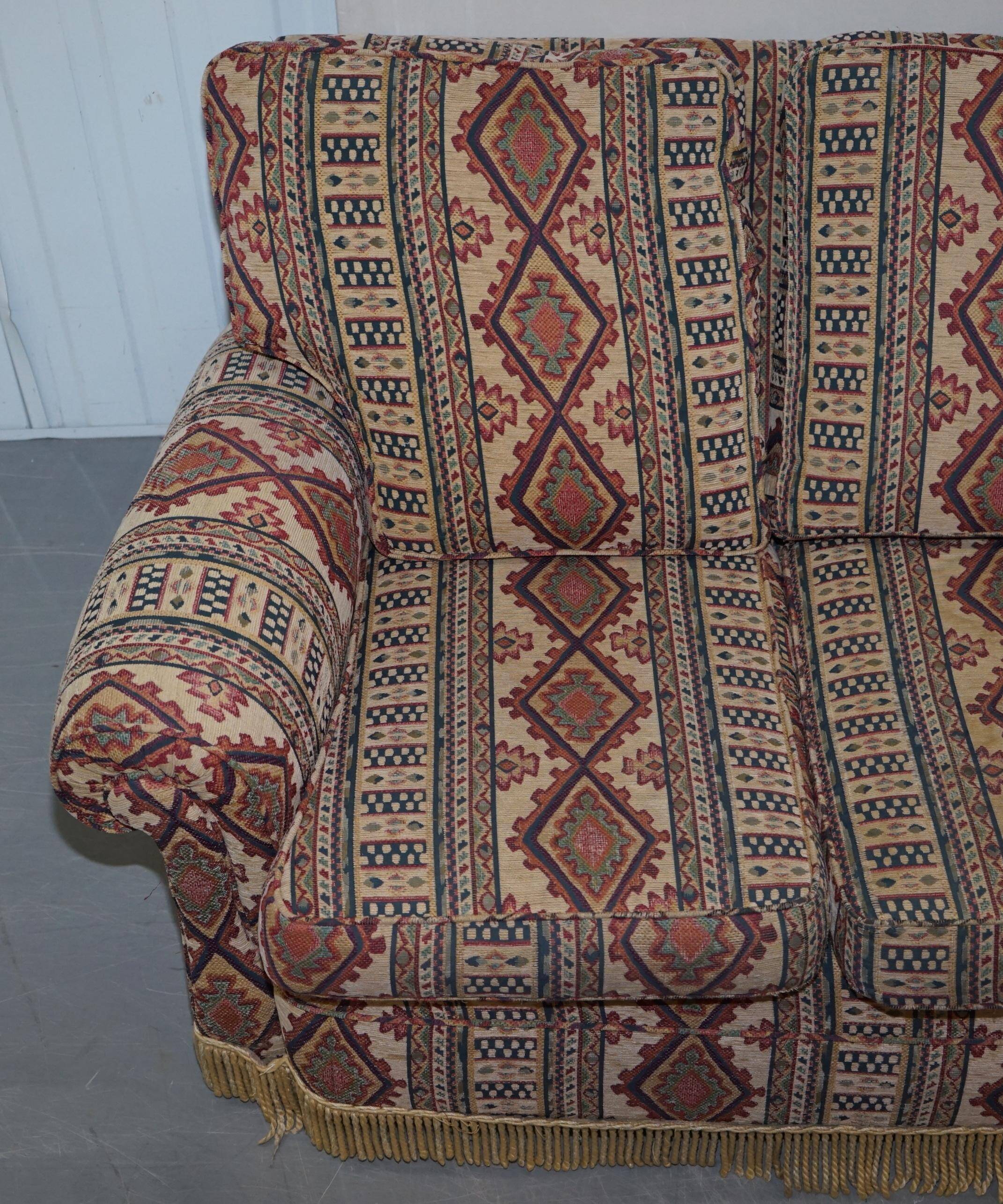 Art Deco style upholstered Kilim sofa