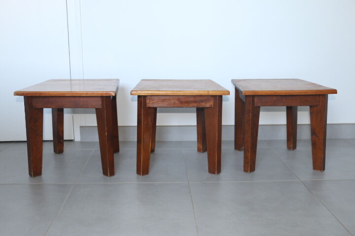 3 asymmetrical side tables