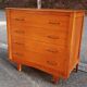 Commode vintage chêne doré 1950