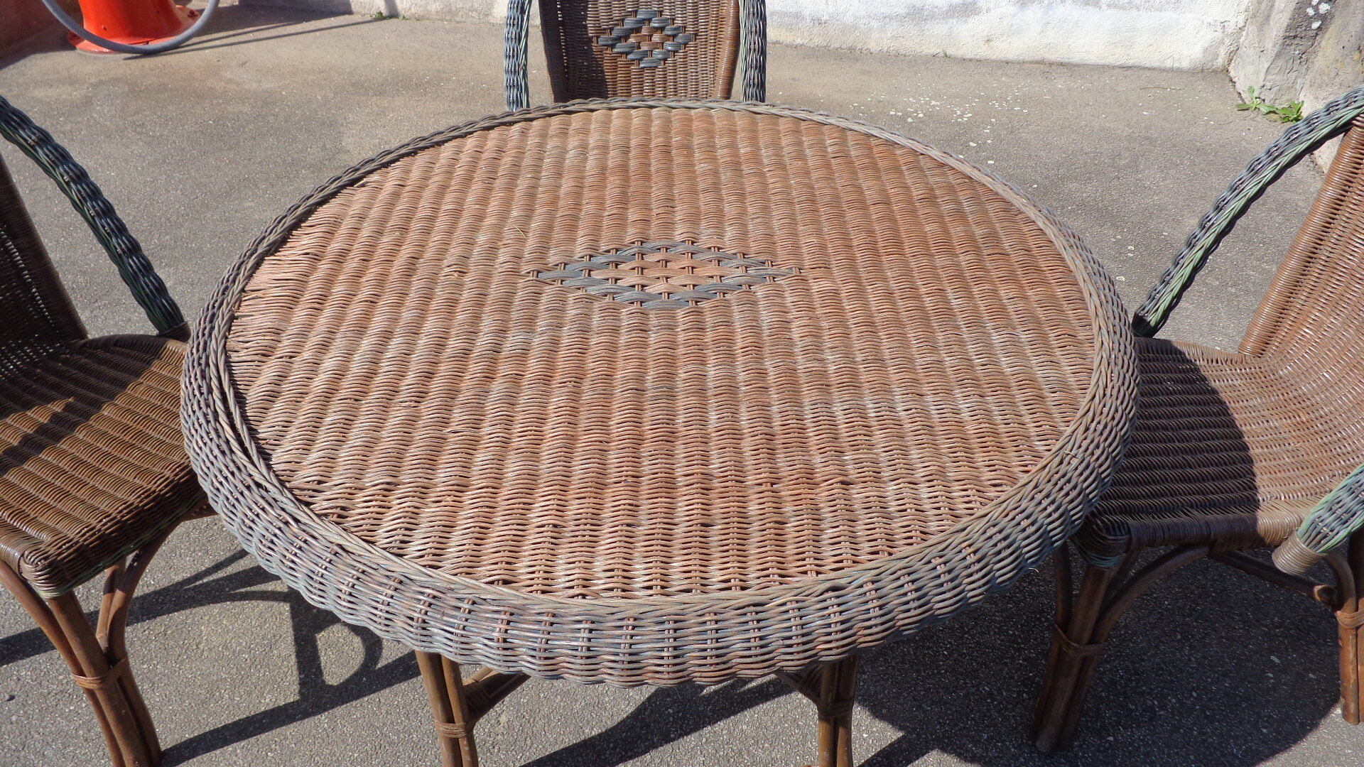 Salon de jardin en rotin