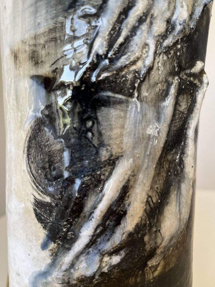 Table lamp by Jeppe Hagedorn-Olsen, denmark, studio pottery, 1960s