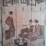 Set of 3 wooden panels le petit echo de la mode old revue