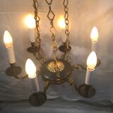 Empire chandelier with 6 lights