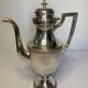 Antique silver-plated metal baluster jug from the early 20th century, VMF