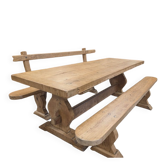 Table Monastère avec ses bancs sur mesure