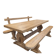 Table Monastère avec ses bancs sur mesure