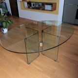 Peter Ghyczy designer dining table oval 170×130 for 4-6, up to 8 people.