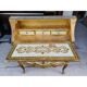 Chest of drawers with 2 drawers, secretary in gilded wood.