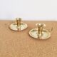 Lot de 2 bougeoirs en laiton vintage
