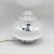 Large space age ufo table lamp in chrome metal, 1960s