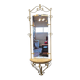 Vintage French Wall Console With Mirror, mid-century