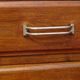 Large buffet with 2 bodies in walnut and marble