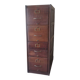 Antique column piece of furniture, oak notary drawer unit.